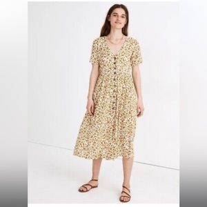 Madewell Button Front Pocket Dress
